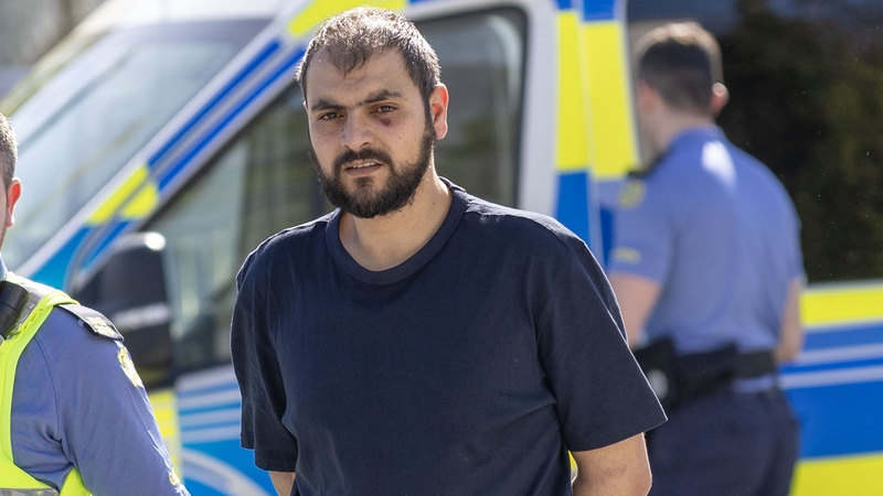 Abdou Abouzid arriving at a Special Sitting of Letterkenny Court