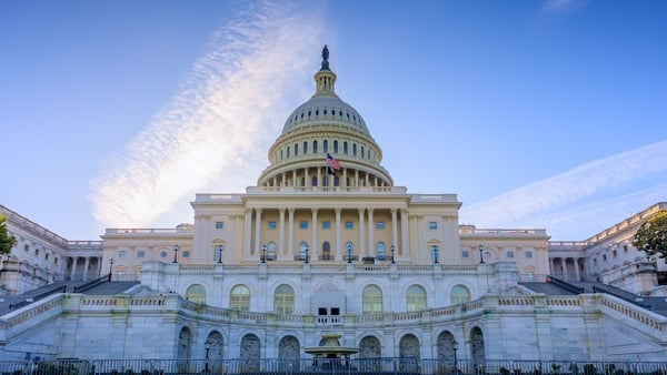 The west side of the US Capitol building in Washington