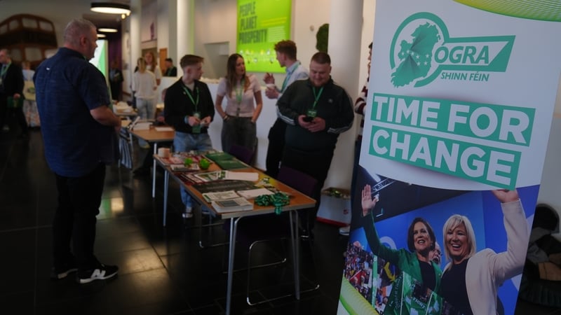 Delegates attend the Sinn Fein Ard Fheis, at International Convention & Exhibition Centre in Belfast. Picture date: Friday April 24, 2026.