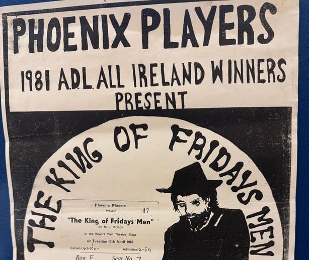 An old poster for a play 