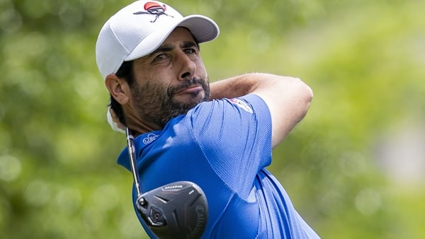Adrian Otaegui of UAE tees off during day three of the Volvo China Open 2026 at Enhance Anting Golf Club on April 25, 2026 in Shanghai, China.