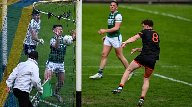Jason Duffy scores Armagh's first goal