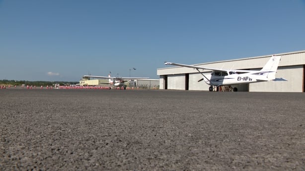Planes parked at Galway Airport
