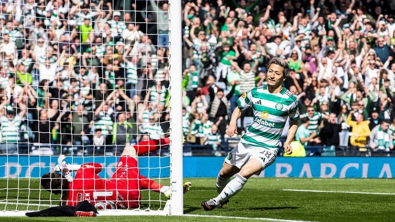 Maeda dazzles as Celtic beat Falkirk to share top spot