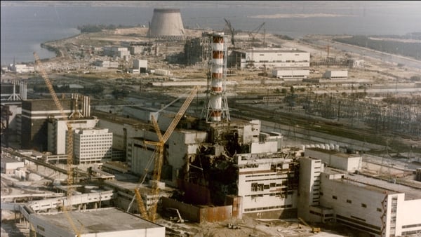 CHERNOBYL, UKRAINE- APRIL 29: View of the Chernobyl Nuclear power plant three days after the explosion on April 29, 1986 in Chernobyl:,Ukraine. (Photo by SHONE/GAMMA/Gamma-Rapho via Getty Images)