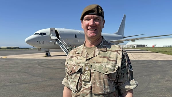 Brigadier Piers Ashfield visits Aldergrove in Co Antrim