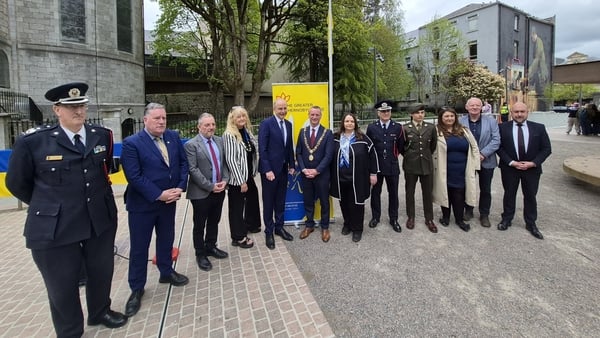 Taoiseach Micheál Martin at an event in Cork to mark the 40th anniversary of the Chornobyl Disaster