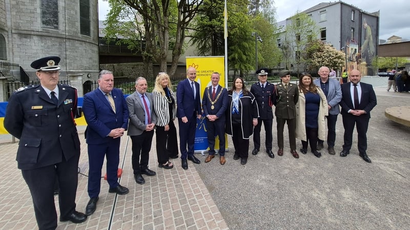 Taoiseach Micheál Martin at an event in Cork to mark the 40th anniversary of the Chornobyl Disaster