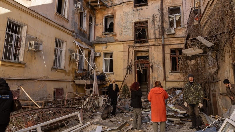 Russian drone attack on Odesa wounds 10, officials say