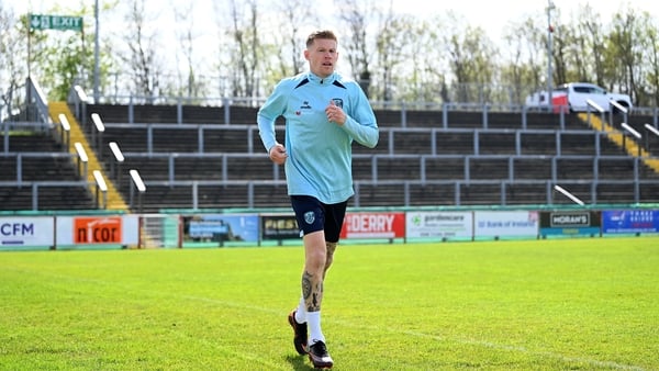 23 April 2026; James McClean during a Derry City training session at Find Insurance Celtic Park in Derry. Photo by Stephen McCarthy/Sportsfile