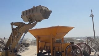 Palestinians use Gaza rubble to restore streets