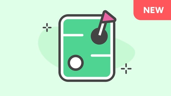 Crazy Golf icon with a green rectangle, flag and ball