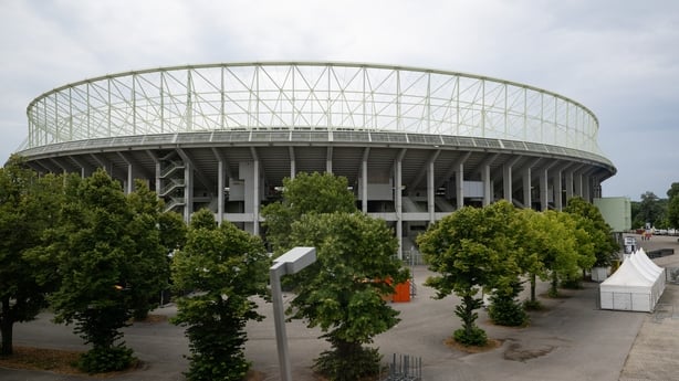 VIENNA, AUSTRIA - AUGUST 08: A general view of Ernst-Happel-Stadion on August 08, 2024 in Vienna, Austria. Three nights of Taylor Swift concerts, which were meant to take place here Thursday, Friday and Saturday, were cancelled after Austrian law enforcement announced it had foiled a suspected attac