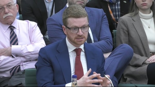 Morgan McSweeney, the former chief of staff to UK Prime Minister Keir Starmer, speaking at the Foreign Affairs Committee