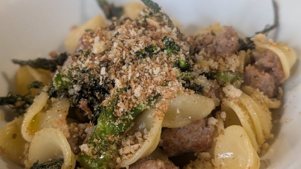 Broccoli and sausage pasta