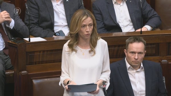 Holly Cairns in Dail - pic - Roisin Cullen - RTE