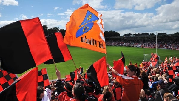 29 June 2008; General view of spectators as the teams of both Down and Armagh parade around the pitch before the start of the game. GAA Football Ulster Senior Championship Semi-Final, Down v Armagh, St Tighearnach's Park, Clones, Co. Monaghan. Picture cre