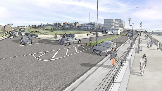 Artist impression of proposed Galway flood defences