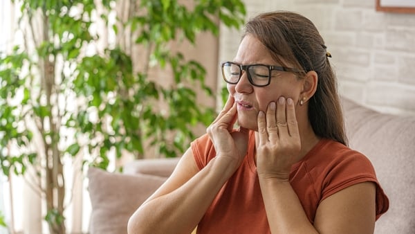 woman with a toothache