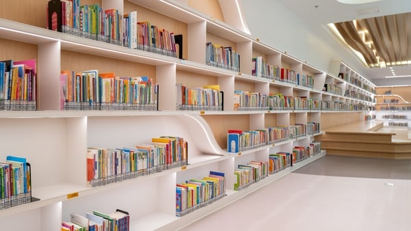 A birght and modern library