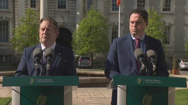 Minister Darragh O'Brien and Minister Martin Heydon