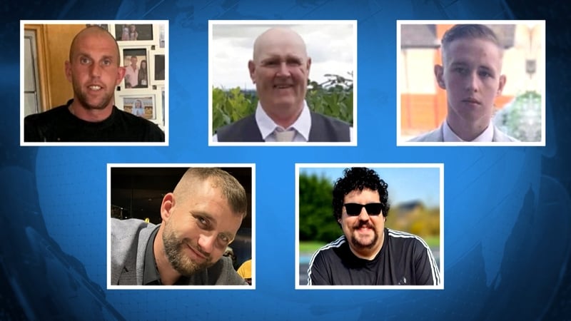 Picture of men killed on roads in Northern Ireland