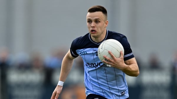 Eoin Murchan of Dublin in action during the Leinster GAA Football Senior Championship quarter-final match between Wicklow and Dublin at Echelon Park in Aughrim in Wicklow.