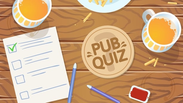 Quiz night in the pub. 