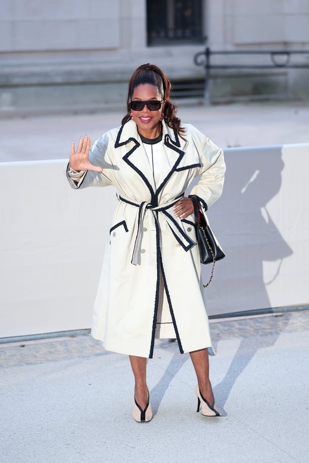 PARIS, FRANCE - MARCH 09: Oprah Winfrey attends the Chanel Womenswear Fall/Winter 2026-2027 show as part of Paris Fashion Week on March 09, 2026 in Paris, France. (Photo by Jacopo Raule/Getty Images)