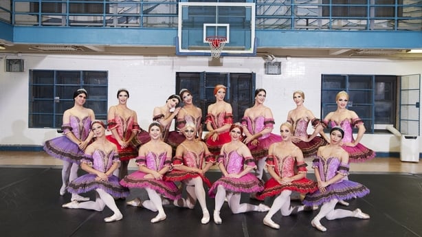 Image of a dance trope in tutus