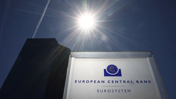 Image of ECB signage against a sunny background