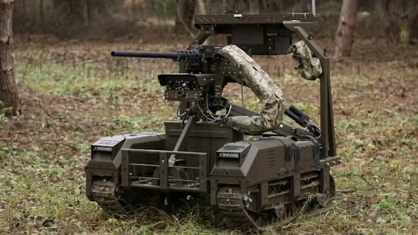 The Droid TW 12.7, made by Devdroid, has been used in many of the attacks involving ground robots in Ukraine