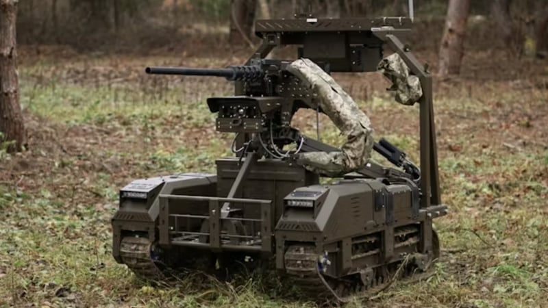 The Droid TW 12.7, made by Devdroid, has been used in many of the attacks involving ground robots in Ukraine