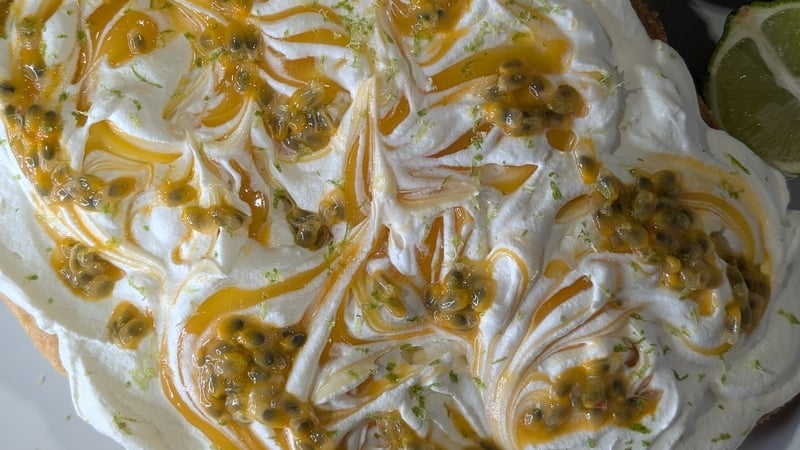 Aisling Larkin's passionfruit & coconut traybake