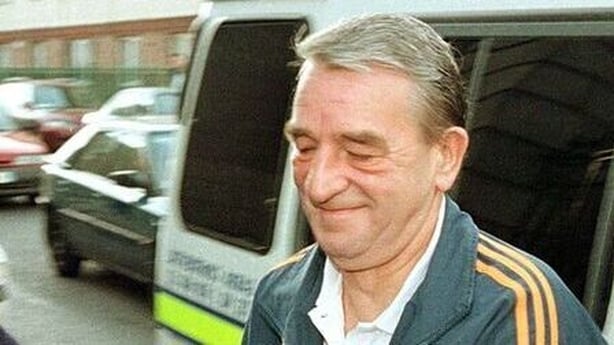 Tony Felloni, a convicted drug dealer, being taken from the Four Courts to prison