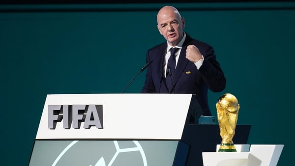 Gianni Infantino, President of FIFA, speaks during the 76th FIFA Congress on April 30, 2026 in Vancouver, British Columbia