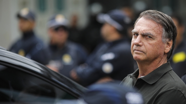 Former Brazilian President Jair Bolsonaro leaves the DF Star hospital in Brasilia
