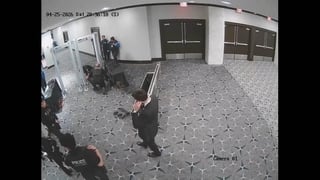 CCTV footage shows moment White House shooting suspect charges through security