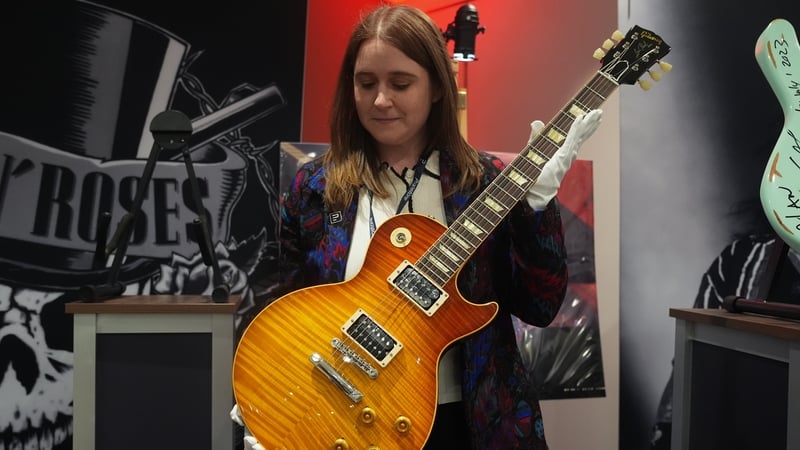 Guns N' Roses guitar fetches over £230,000 at auction
