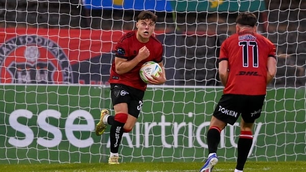 1 May 2026; Markuss Strods of Bohemians after scoring his side's first goal during the SSE Airtricity Men's Premier Division match between Bohemians and Derry City at Dalymount Park in Dublin. Photo by Stephen McCarthy/Sportsfile