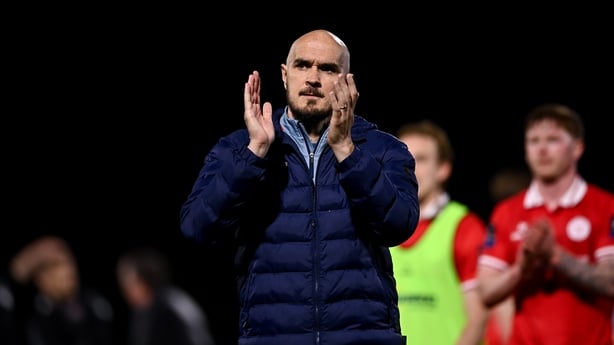 1 May 2026; Shelbourne head coach Joey O'Brien after the SSE Airtricity Men's Premier Division match between Dundalk and Shelbourne at Oriel Park in Dundalk, Louth. Photo by Ben McShane/Sportsfile
