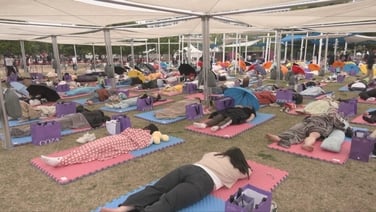 'Power Nap Contest' held in South Korean capital