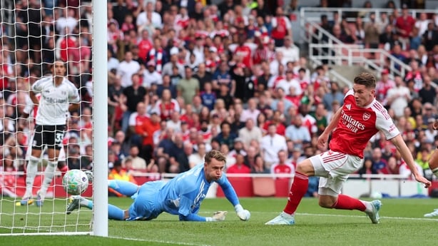 LONDON, ENGLAND - MAY 2: during the Premier League match between Arsenal and Fulham at Emirates Stadium on May 2, 2026 in London, England. (Photo by Marc Atkins/Getty Images)