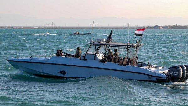 Yemeni coastguard members