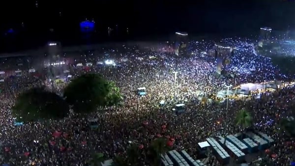 Massive crowds fill Rio's Copacabana beach for Shakira concert