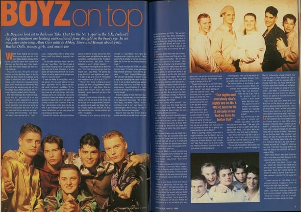 Boyzone interview RTÉ Guide May 1995