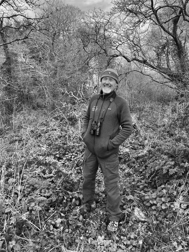 Seán Ronayne on location at Cuskinny for this programme (photo by Jim Wilson)