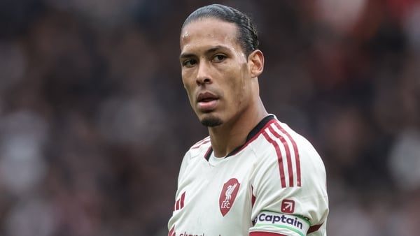 Virgil van Dijk of Liverpool during the Premier League match between Manchester United and Liverpool at Old Trafford, Manchester, United Kingdom, on May 3, 2026.
