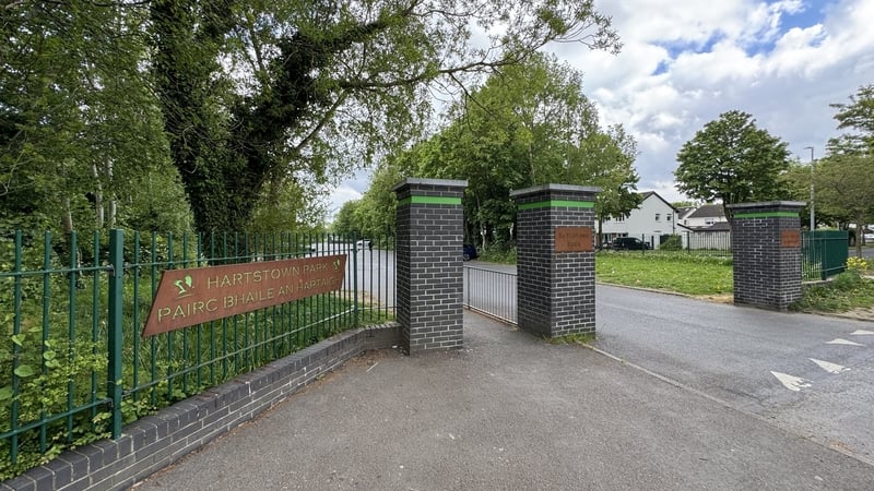 The entrance to Hartstown Park in Blanchardstown, Dublin