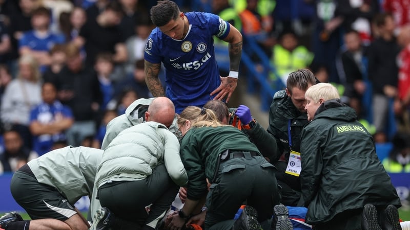 Chelsea teenager Derry conscious after clash of heads